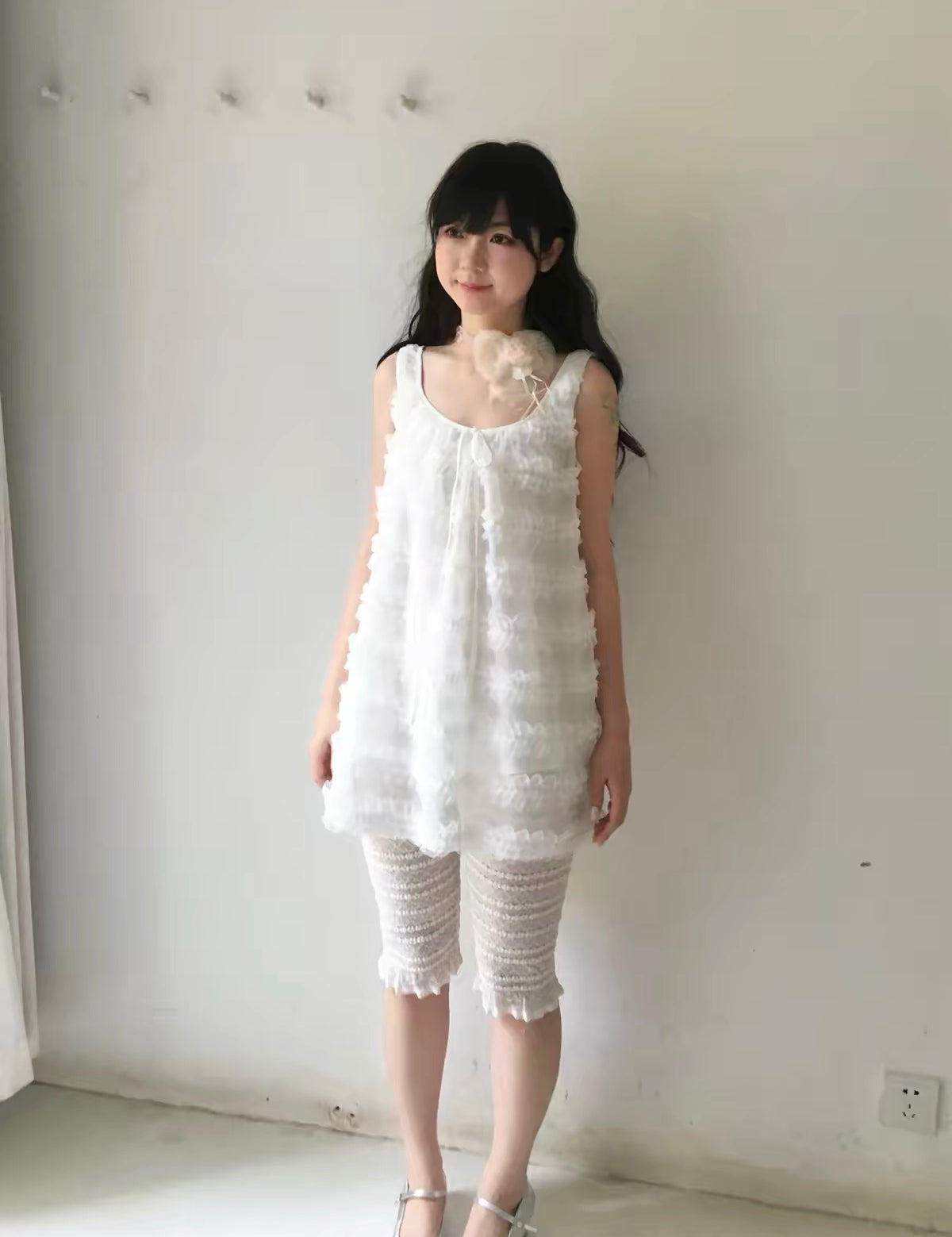 SicAstra Flower Diary Petal Cloud Babydoll Dress
