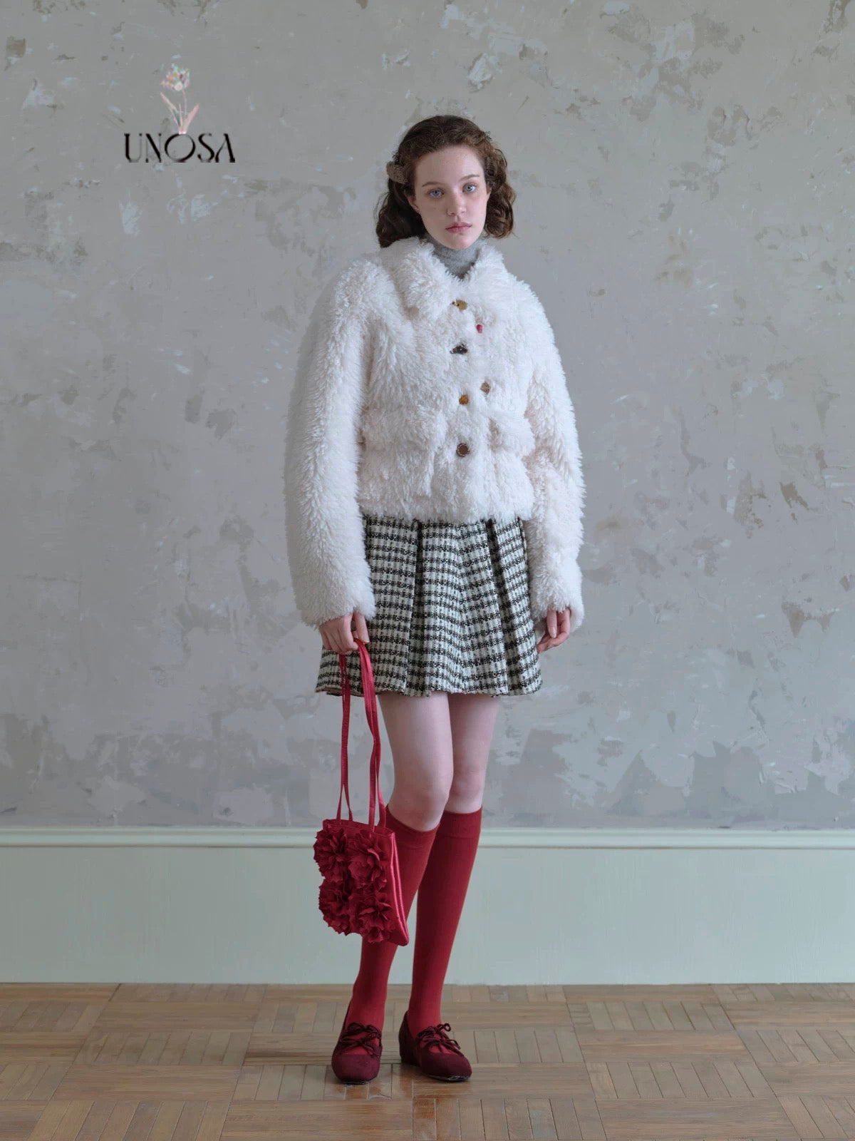 Get trendy with [UNOSA] Soft Season Faux Fur Coat - Coats & Jackets available at Peiliee Shop. Grab yours for $55 today!