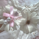 Coquette Pearl Ribbon Hairpin