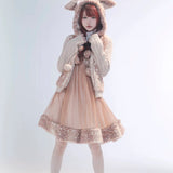 Get trendy with [Rose Island] Fairy Spirit Deer in snow land dress -  available at Peiliee Shop. Grab yours for $64 today!