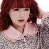 [Evil tooth] Free Me Gyaru girl leopard print hoodie