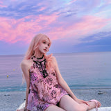 Evil Tooth – Wild Rose Halter Top