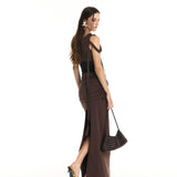 34ounce Desert Rose Starchy Fitted Bodycon Midi Dress