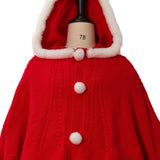 Get trendy with Little Riding Hood Fairy Tale Christmas Knitting Cape Cosplay -  available at Peiliee Shop. Grab yours for $39.90 today!