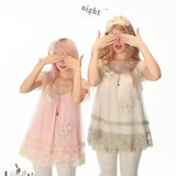 Rose Island Moss Garden Nighty Night Babydoll Mini Dress Top