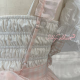 Silly Solkatt Alice’s Little Melody Pink Gingham Apron Set