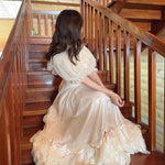 Get trendy with Princess Stella Vintage Dress Gown - Dresses available at Peiliee Shop. Grab yours for $55 today!