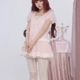 [Rose Island] Rosy Petal Chiffon Shirt
