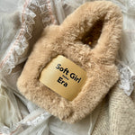 Get trendy with Soft Girl Era Faux Fur Mini Hand Bag -  available at Peiliee Shop. Grab yours for $15 today!