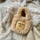 Get trendy with Soft Girl Era Faux Fur Mini Hand Bag -  available at Peiliee Shop. Grab yours for $15 today!