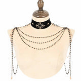 Blood Supply • Golden Hour Velvet Body Chain Necklace