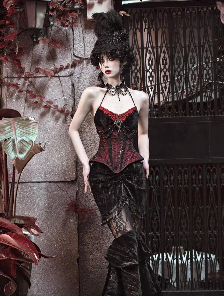 Get trendy with [Blood Supply] Gothic Mermaid Skirt for Halloween - Clothing available at Peiliee Shop. Grab yours for $48 today!