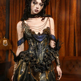 Blood Supply • Golden Hour Velvet Body Chain Necklace