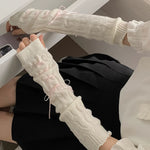 Get trendy with Ballerina Ribbon Gloves Arm Warmer - Gloves available at Peiliee Shop. Grab yours for $8 today!