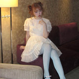 August Unicorn Silk Babydoll Mini Dress