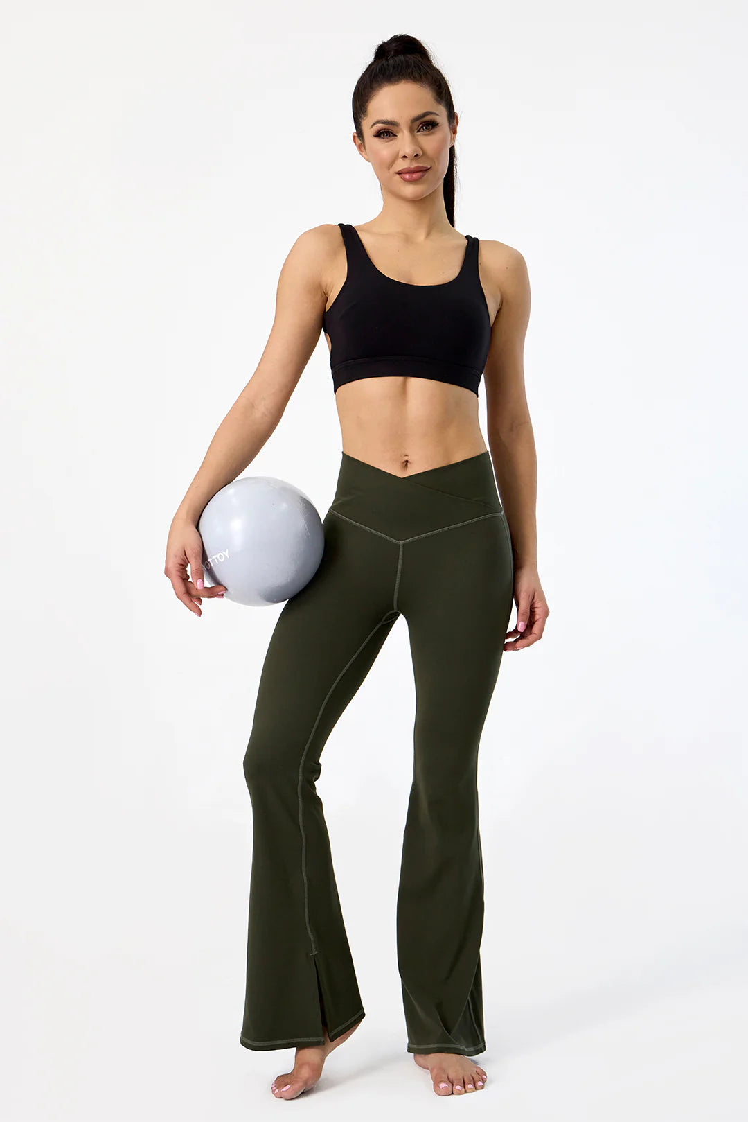 Get trendy with [Rexing x Peiliee Sport] Crossover High Waisted Flare Leggings with Pocket Yoga Pants -  available at Peiliee Shop. Grab yours for $56 today!