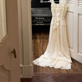 Vintage Babylon Pearly White Midi Dress