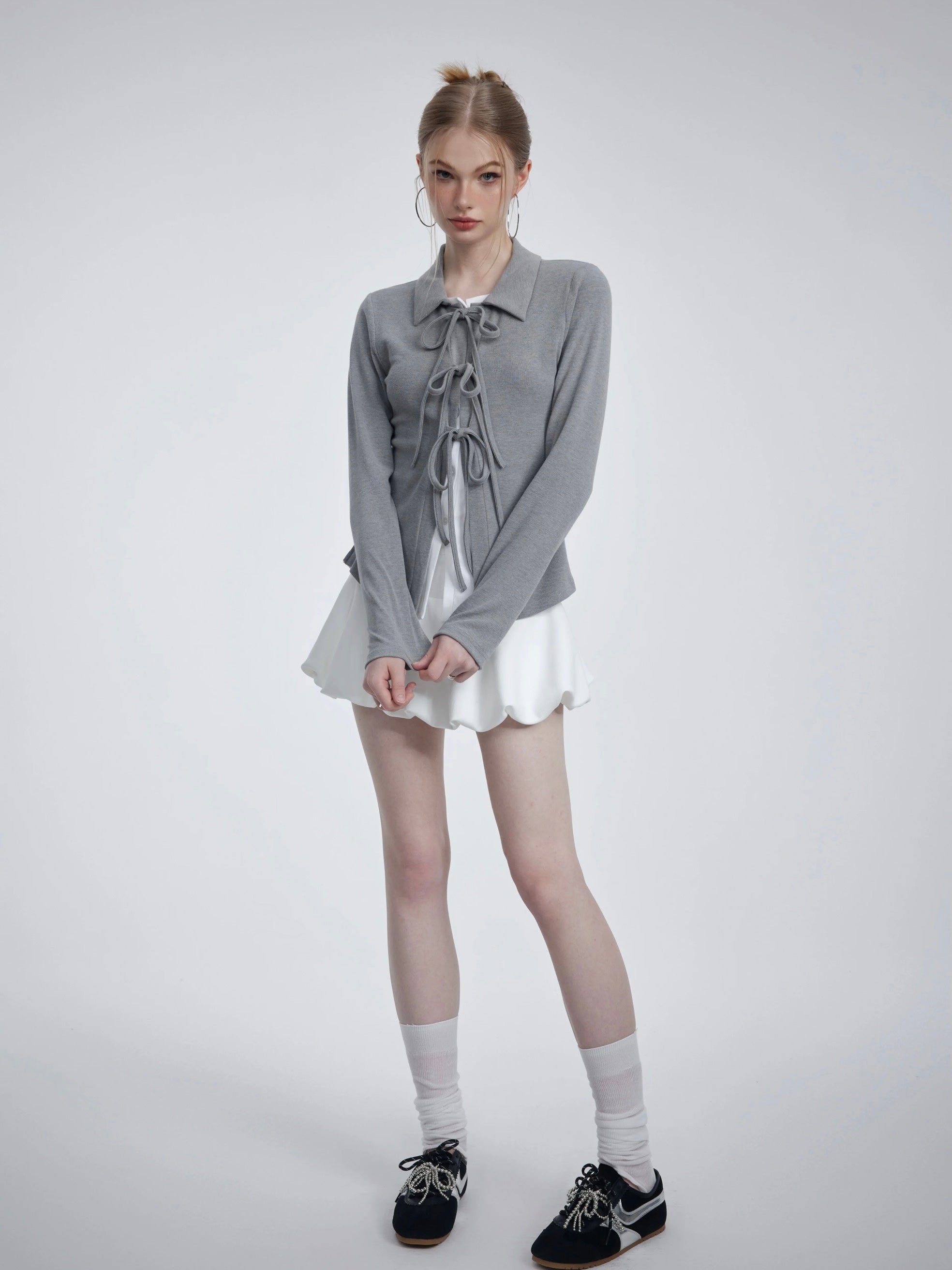 Get trendy with [Oth 24AW] Loli Poli 2 in 1 shirt cardigan -  available at Peiliee Shop. Grab yours for $42 today!