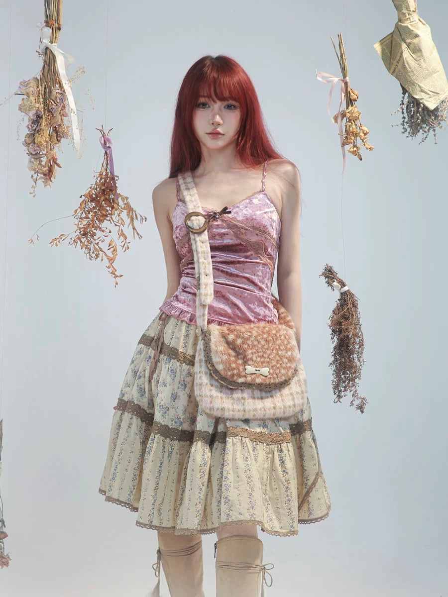 Get trendy with [Rose Island] Fairy Spirit Velvet Tank Linen Top -  available at Peiliee Shop. Grab yours for $26 today!