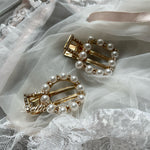 Get trendy with 2 Pieces Princess Pearls Hair Clips -  available at Peiliee Shop. Grab yours for $4.50 today!