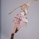 Get trendy with Rose Island AW24 Elf Guardian - The Girl Fairy Angel Mini Dress - Crop Top available at Peiliee Shop. Grab yours for $38 today!