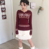 Get trendy with Sic Astra Coquette Doll hoodie sweater - Accessories available at Peiliee Shop. Grab yours for $49 today!