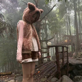 Rose Island Deer Vest Faux Fur