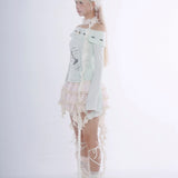 Get trendy with Certified Fairy Bunny Print Cotton Sweat Shirt -  available at Peiliee Shop. Grab yours for $45 today!