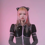 Get trendy with [Evil tooth]Mechanical Cat Ears Leather Headband - Headband available at Peiliee Shop. Grab yours for $27 today!