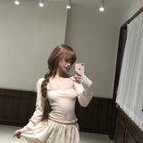 SheepKiss Annie Soft Girl Vest Cardigan Set