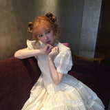 August Unicorn Silk Babydoll Mini Dress