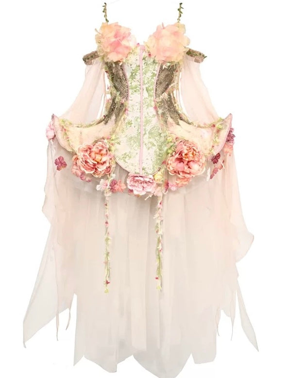 [Blood Supply] Forest Spirit • The Flower Goddess Corset Set