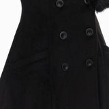 34Ounce Heiress Charm Wool Coat with Faux Fur Scarf