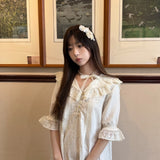 Pacific Position Freesia Memoir Antique Doll Coquette Core Linen Dress