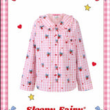 Sleepy Fairy Strawberry Cotton Pajamas Set