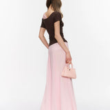 34ounce Rose Whisper Lace Off-shoulder Crop Top