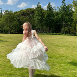 Get trendy with [August Unicorn] Angelic Mist Handmade Outer Dress - Dresses available at Peiliee Shop. Grab yours for $116 today!