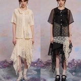 [Lactose Studio] Lacy Lullaby Midi Skirt
