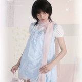 [Rose Island] Pink Mermaid Jellyfish  Style Mini Dress