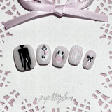 Dream core strange tale Hand-Painted Press On Nail Set