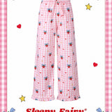 Sleepy Fairy Strawberry Cotton Pajamas Set