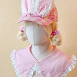[Black Friday 2025] 本守造 • Strawberry Bunny Ears Gingham Cap