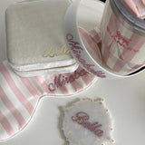 Custom Name Dolly Glam Silk Headband Handmade Gift