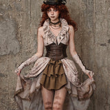 Get trendy with [Blood Supply] Dragon Era steampunk corset Vest top - Crop Top available at Peiliee Shop. Grab yours for $39 today!