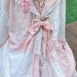 August Unicorn Pink Lace Oversized Sailor Girl Outer
