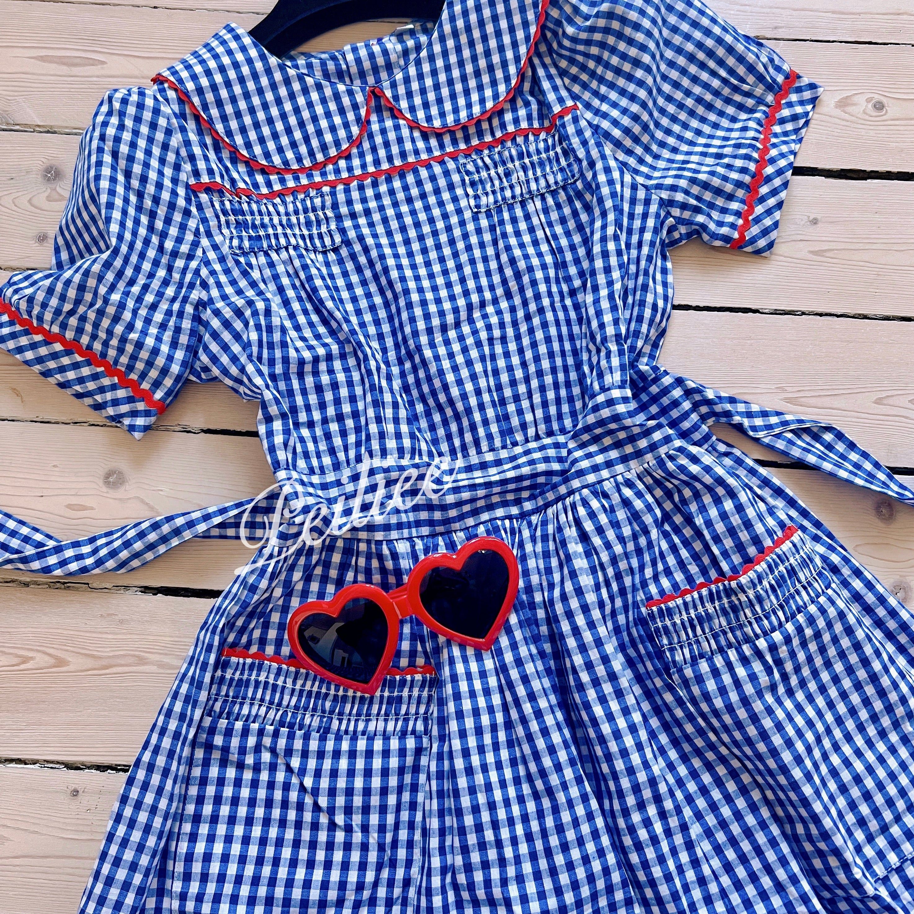 Get trendy with Gingham Babydoll Coquette Lolita Movie Inspired Dress -  available at Peiliee Shop. Grab yours for $35 today!