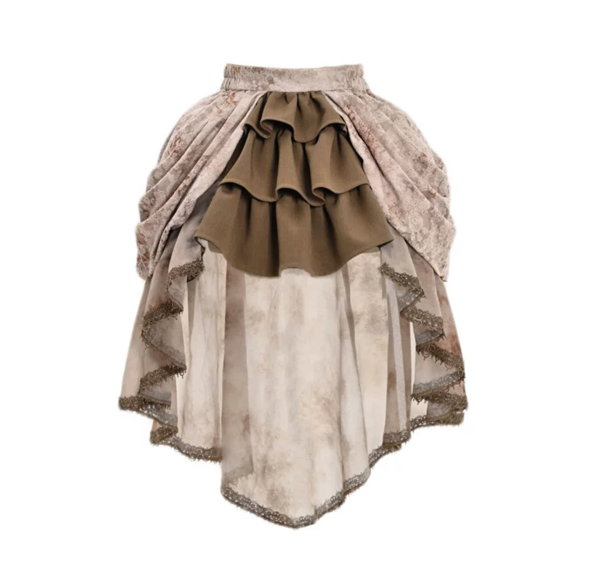 Get trendy with [Blood Supply] Dragon Era steampunk short Cake mini Skirt - Skirt available at Peiliee Shop. Grab yours for $55 today!