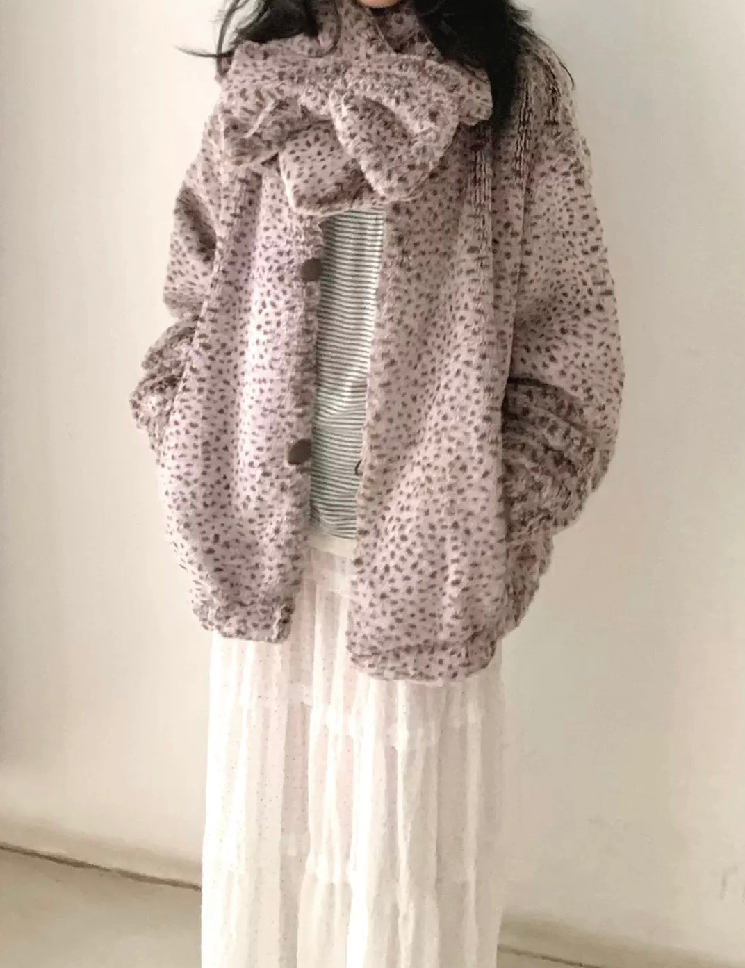Get trendy with Sic Astra Coquette kitty faux fur ribbon scarf - Accessories available at Peiliee Shop. Grab yours for $19.90 today!