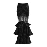 Get trendy with [Blood Supply] Gothic Mermaid Skirt - Clothing available at Peiliee Shop. Grab yours for $48 today!