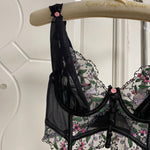 Get trendy with Flower Dreams Lace Bra Set Brallette -  available at Peiliee Shop. Grab yours for $22.86 today!